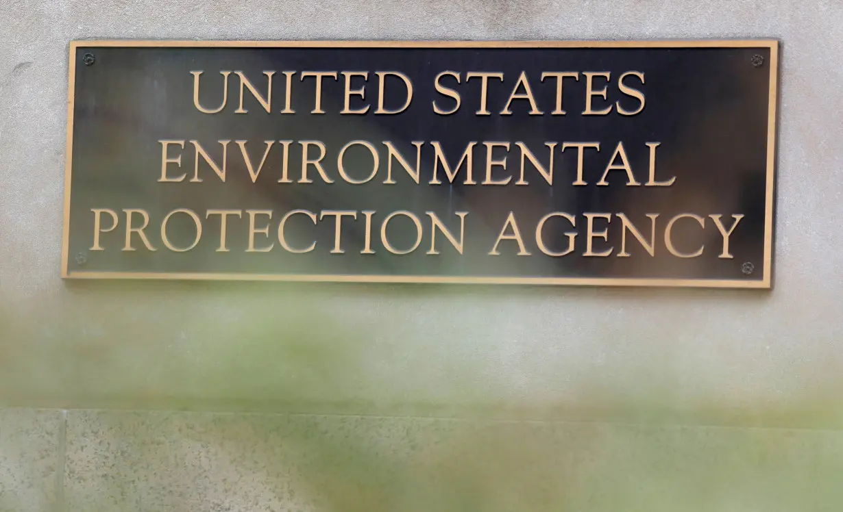 FILE PHOTO: Signage is seen at the headquarters of the United States Environmental Protection Agency (EPA) in Washington, D.C.