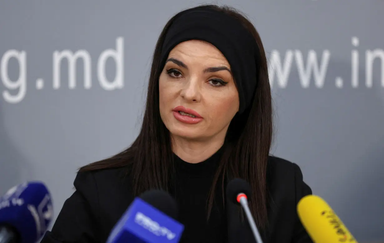 FILE PHOTO: Leader of Moldova's Gagauzia region Yevgenia Gutsul attends a press conference in Chisinau