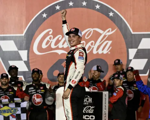 Christopher Bell wins the rain-shortened Coca-Cola 600 for his 8th NASCAR Cup victory