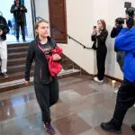 Greta Thunberg fined for blocking Swedish parliament entrance