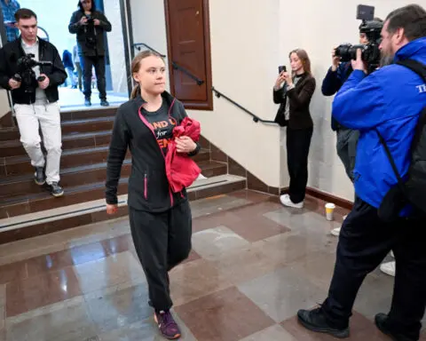 Greta Thunberg fined for blocking Swedish parliament entrance
