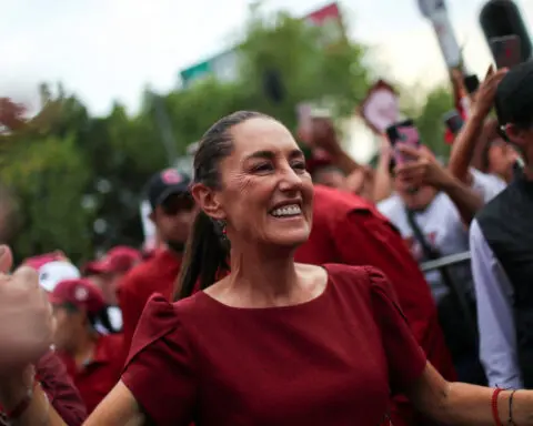 Mexico's presidential frontrunner Sheinbaum holds wide lead in latest poll