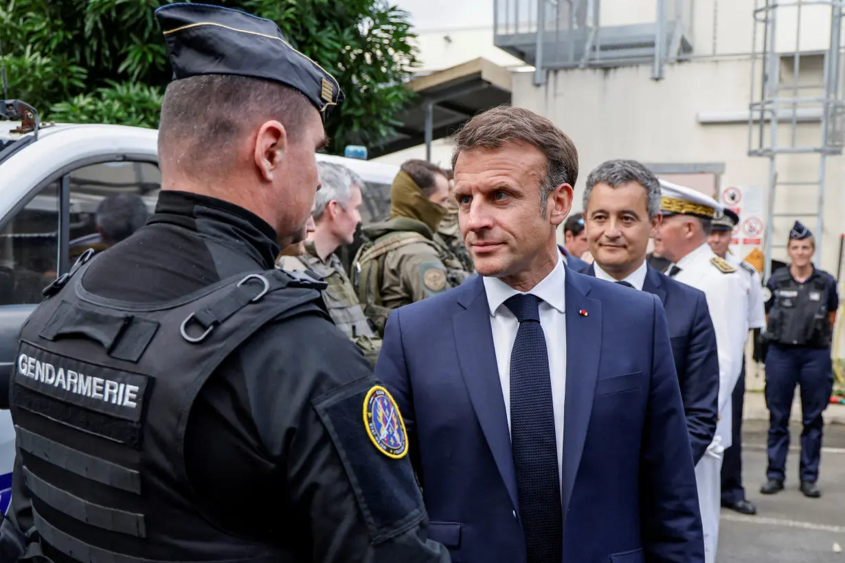 FILE PHOTO: French President Macron visits New Caledonia