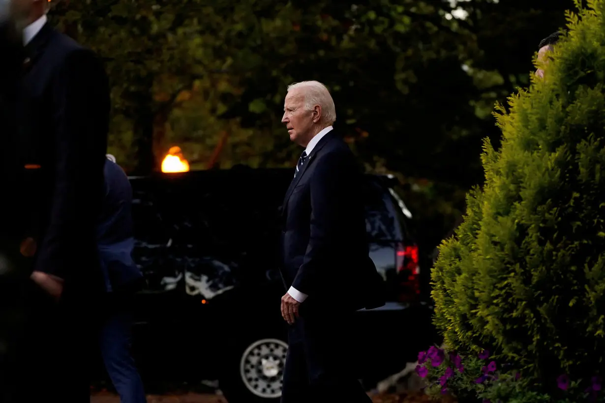 FILE PHOTO: U.S. President Joe Biden attends Mass at Holy Trinity Catholic Church in Washington