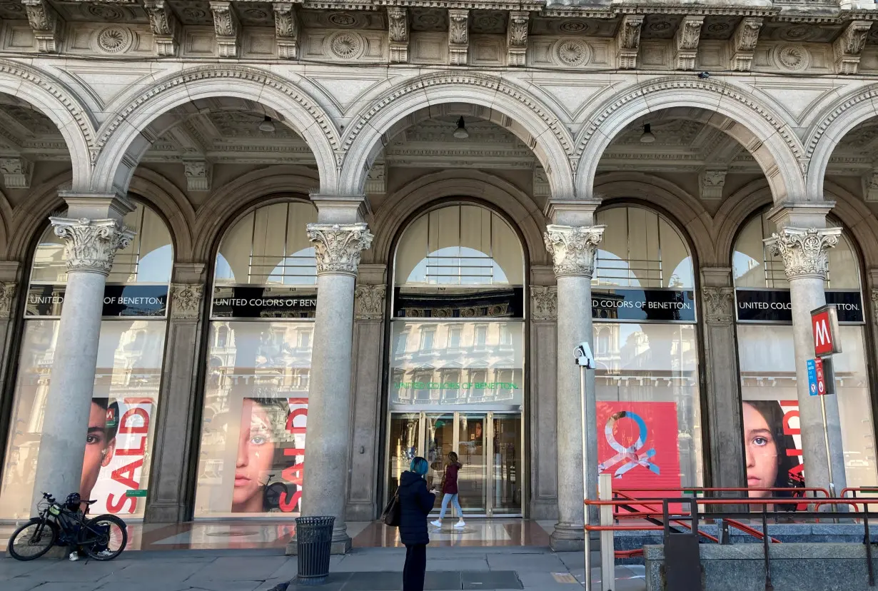 FILE PHOTO: Benetton Group flagship store is seen in Milan