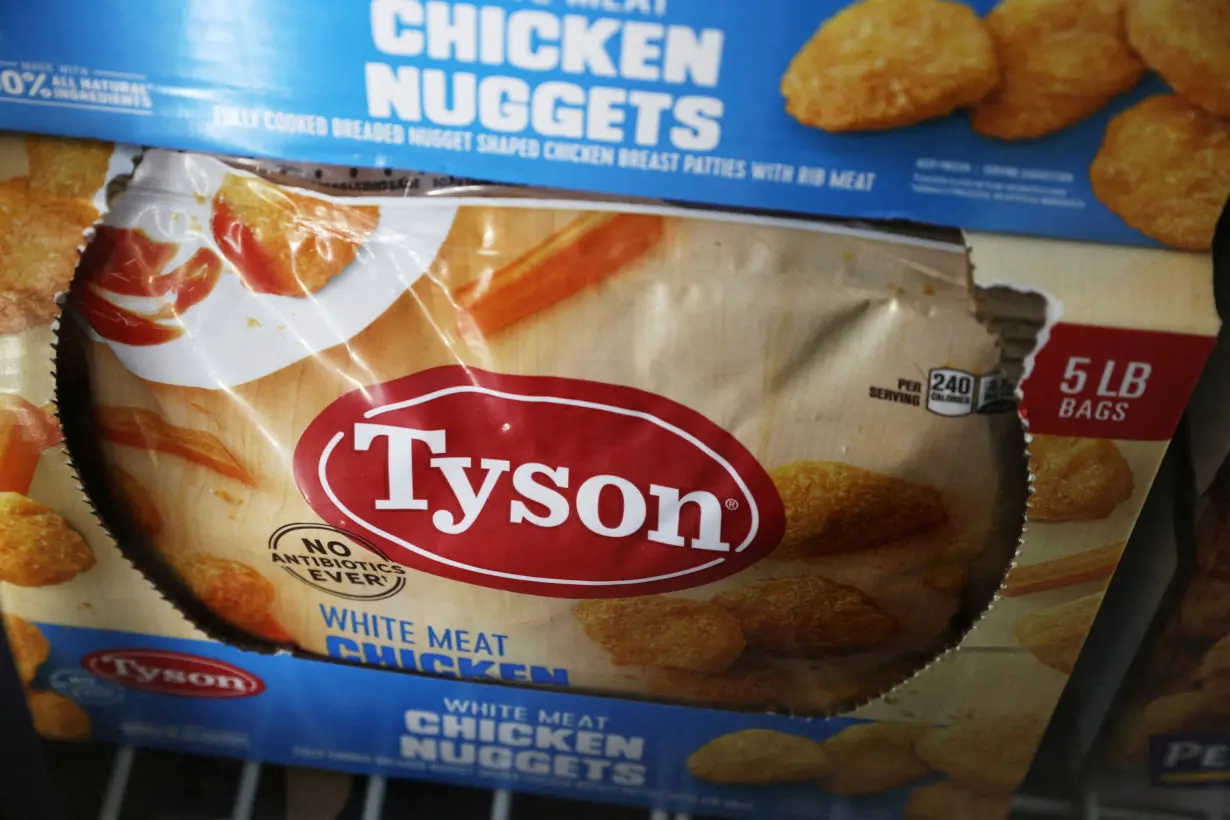 FILE PHOTO: Tyson Chicken Nuggets, owned by Tyson Foods, are seen for sale in Queens, New York