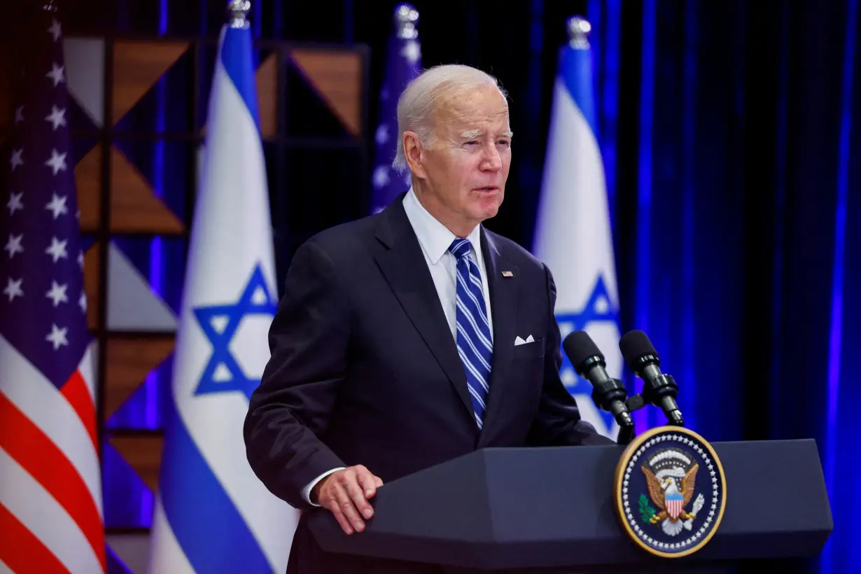 U.S. President Biden visits Israel amid the ongoing conflict between Israel and Hamas