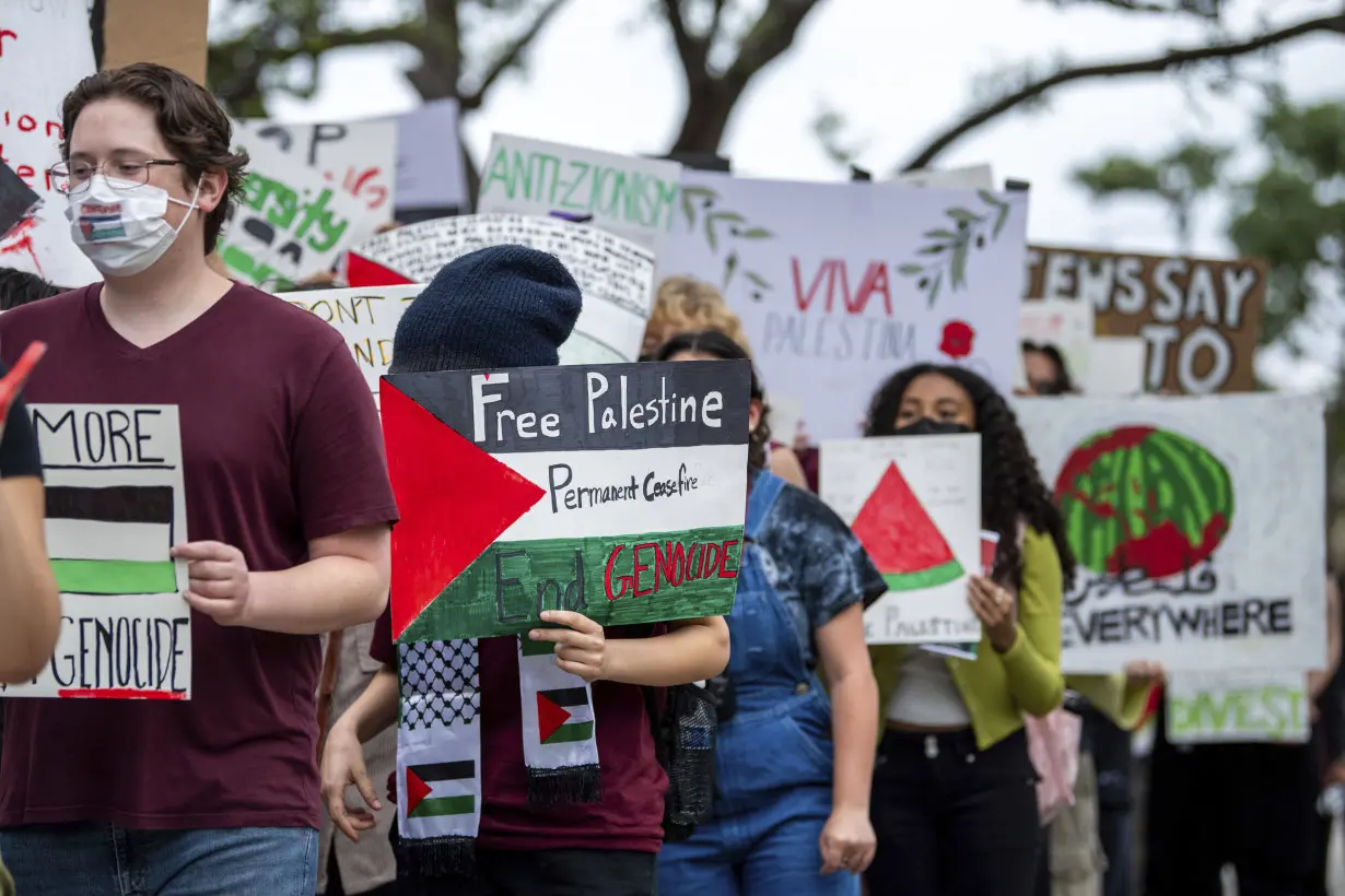 Israel Palestinians Campus Protests