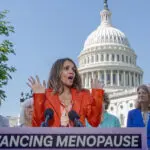 Halle Berry shouts from the Capitol, 'I'm in menopause' as she seeks to end a stigma and win funding