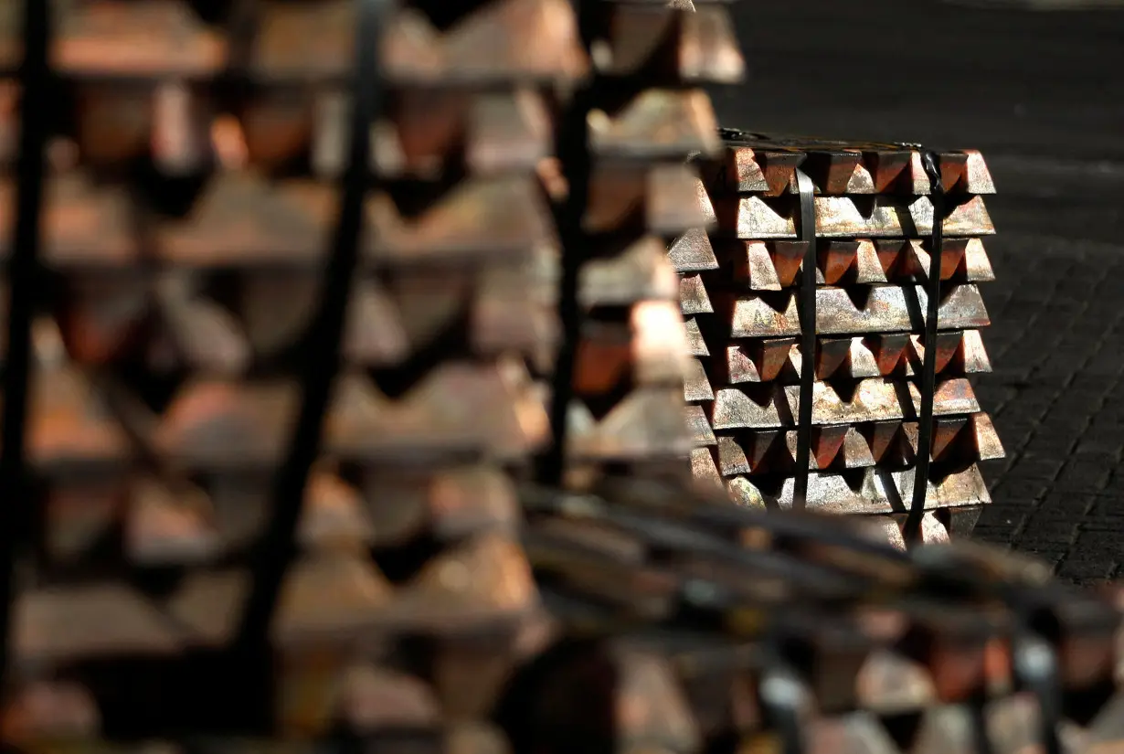 FILE PHOTO: A shipment of copper is seen in the port of Valparaiso city.