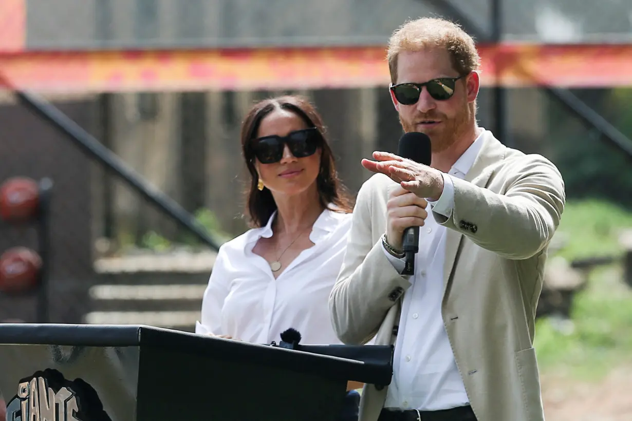 Britain's Prince Harry and Meghan visit Nigeria