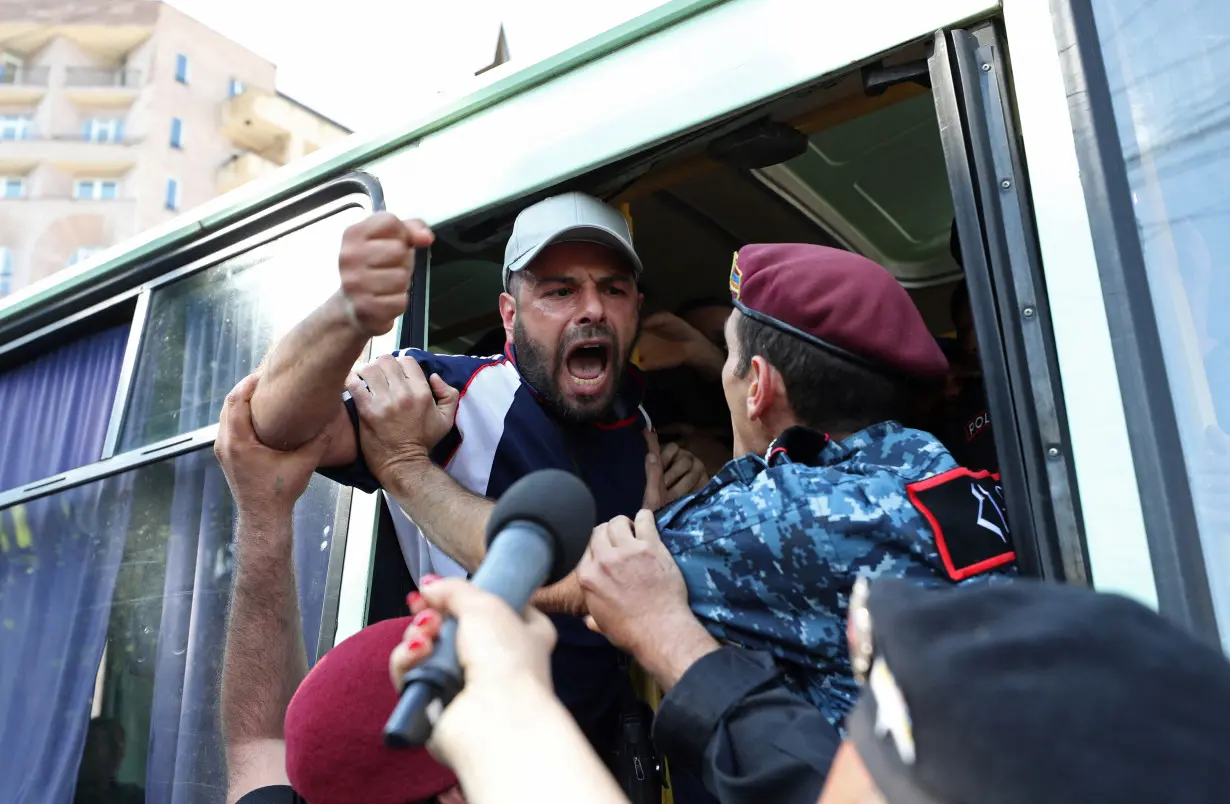 Protest to demand the resignation of Armenian Prime Minister Nikol Pashinyan, in Yerevan