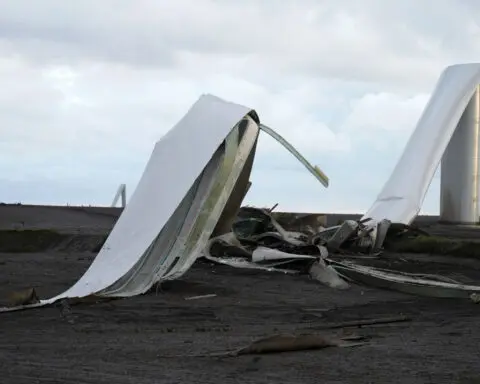 Wind towers crumpled after Iowa wind farm suffers rare direct hit from powerful twister