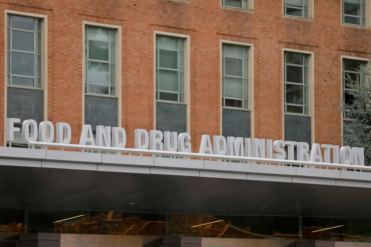 FILE PHOTO: Signage is seen outside of FDA headquarters in White Oak, Maryland