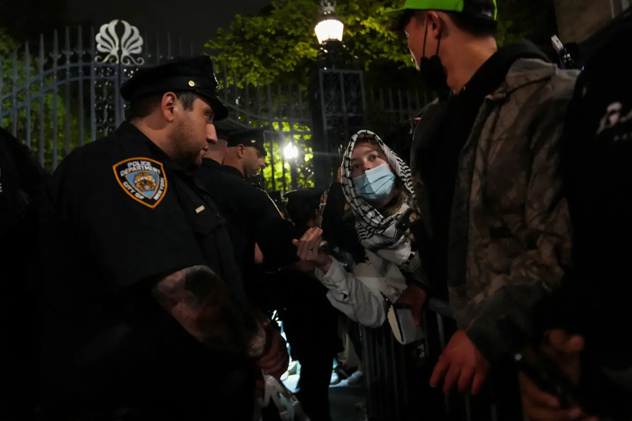 Protest in support of Palestinians, in New York City