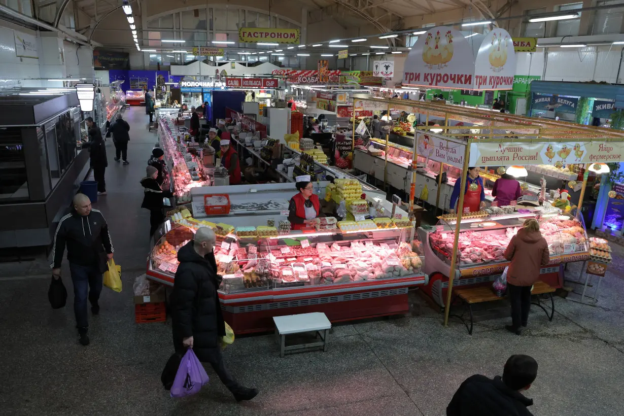 Food market in Saint Petersburg