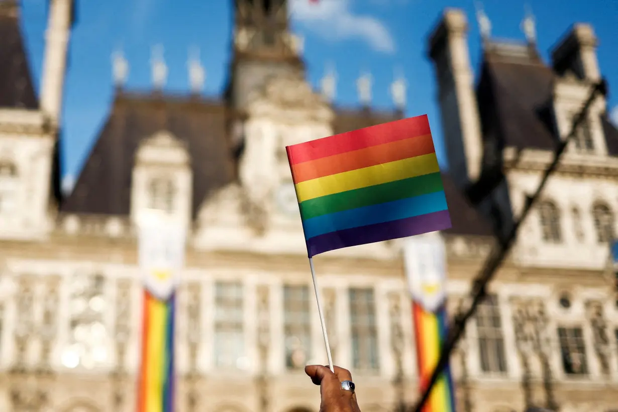 FILE PHOTO: Paris celebrates a decade after gay marriage was legalised