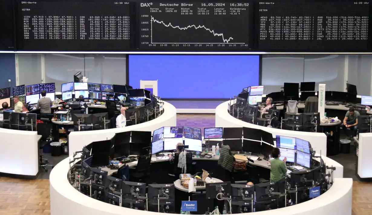 German share price index DAX graph is pictured at the stock exchange in Frankfurt