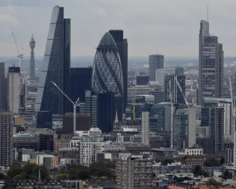 Growth across UK business dips in May, in early blow to Sunak, PMI survey shows