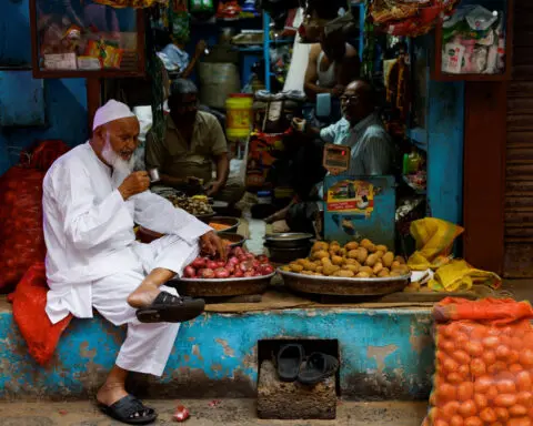 India's retail inflation eases slightly in April, surge in food prices continues