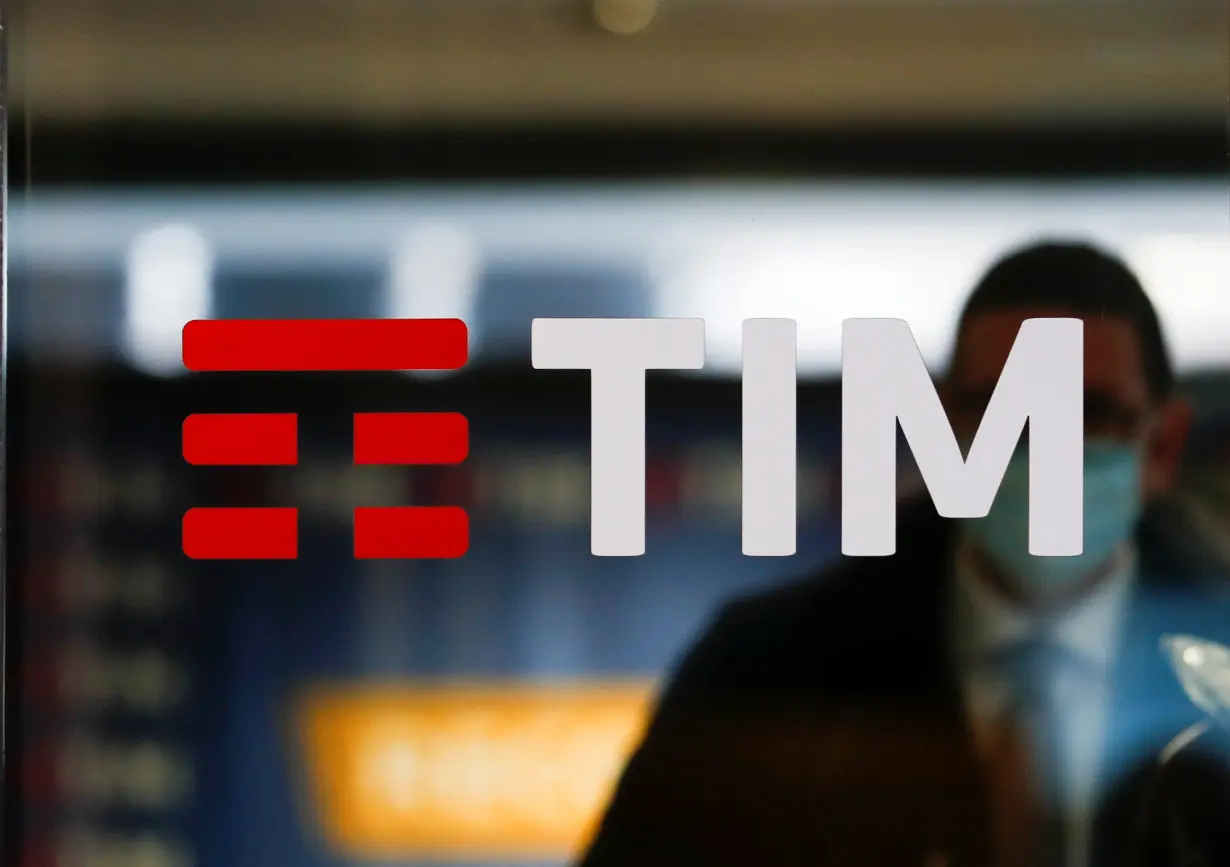 The Tim logo is seen at its headquarters