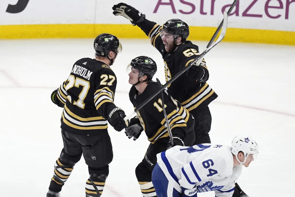 LA Post: David Pastrnak scores in overtime to lift Bruins to Game 7 win over rival Maple Leafs
