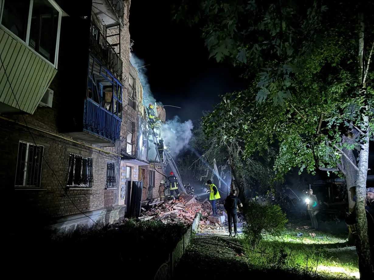 Aftermath of a Russian missile attack in Kharkiv