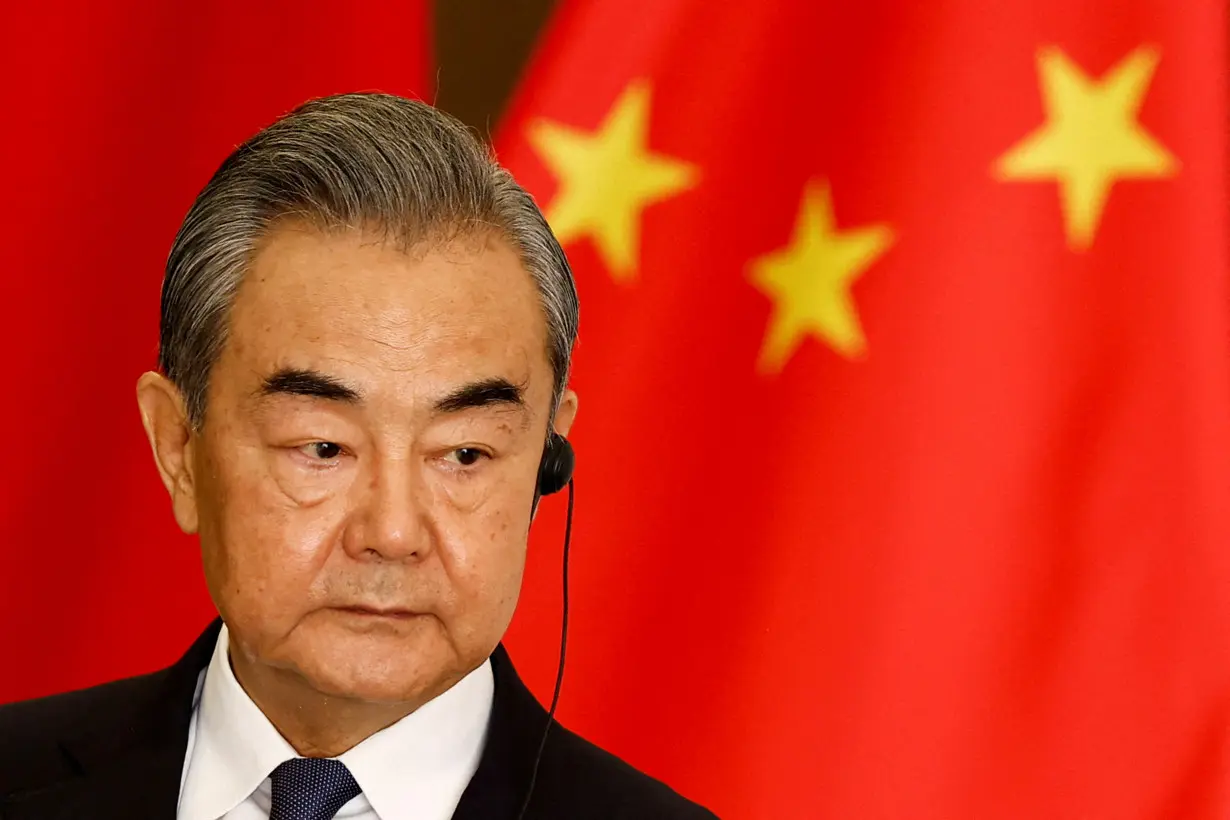 FILE PHOTO: Chinese foreign minister Wang Yi in Jakarta