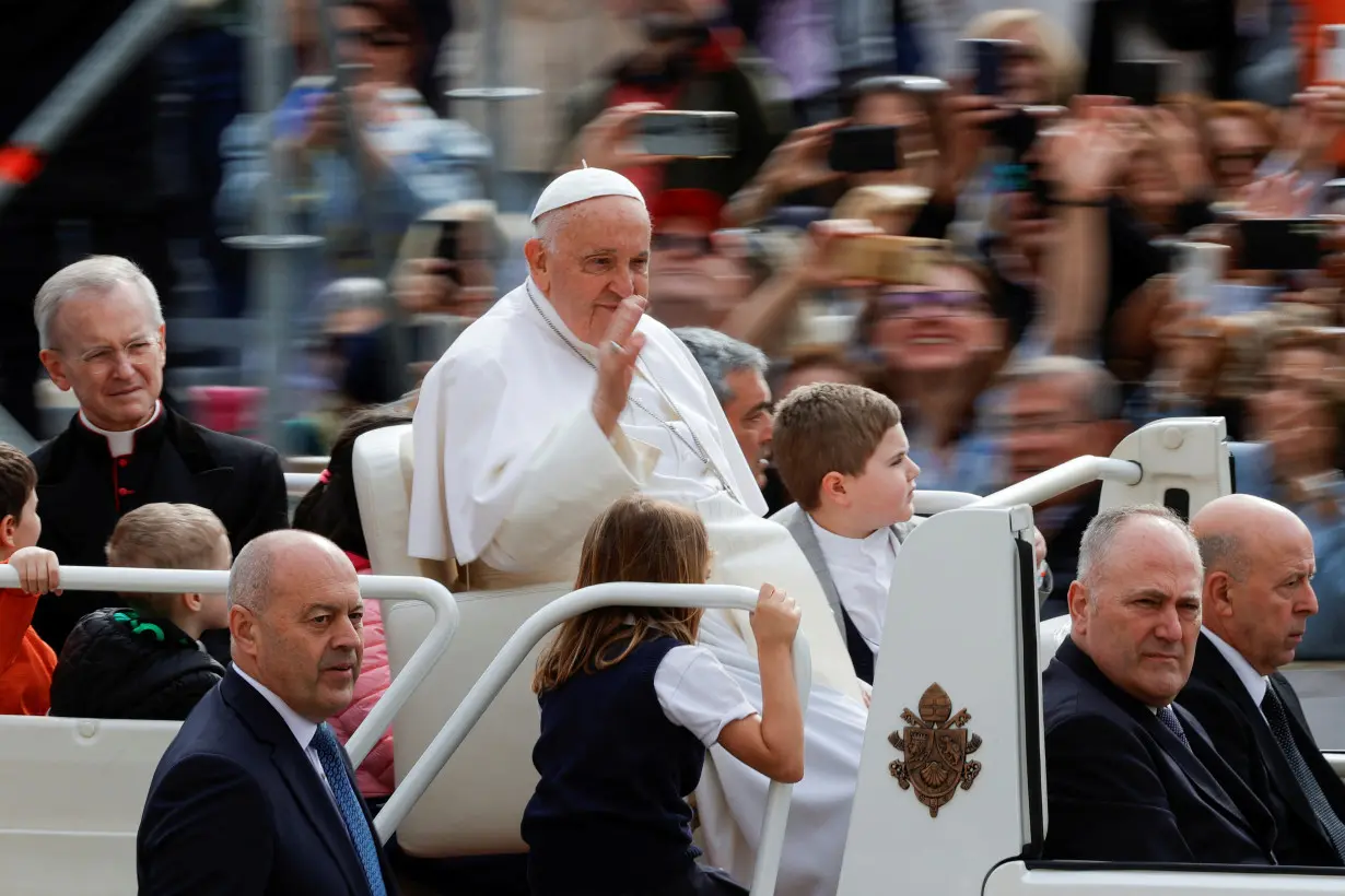 Pope Francis holds weekly general audience, at the Vatican