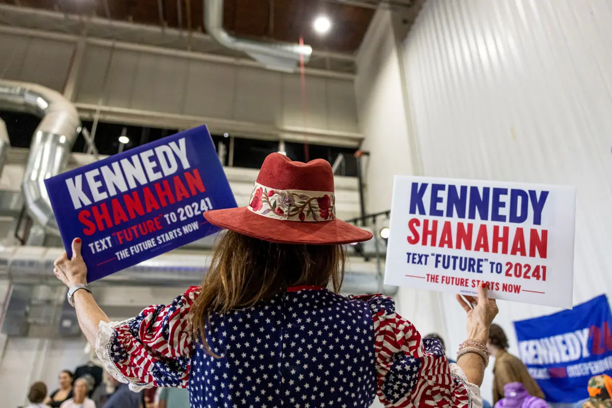 Independent U.S. presidential candidate Robert F. Kennedy Jr. holds a rally in Colorado