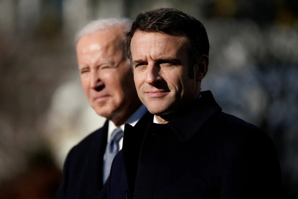 U.S. President Biden and Mrs. Biden host French President Macron and Mrs. Macron for an official State Arrival Ceremony at the White House in Washington