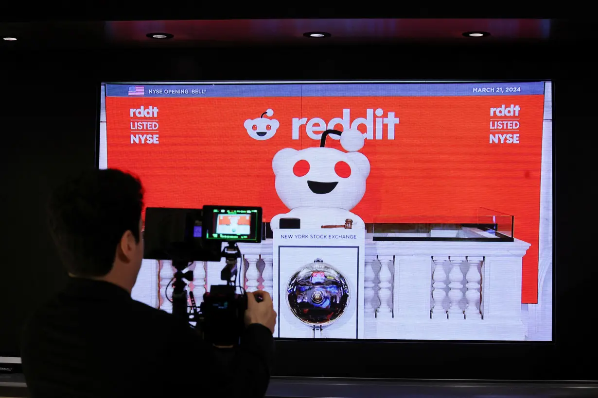 FILE PHOTO: Reddit IPO at the NYSE in New York