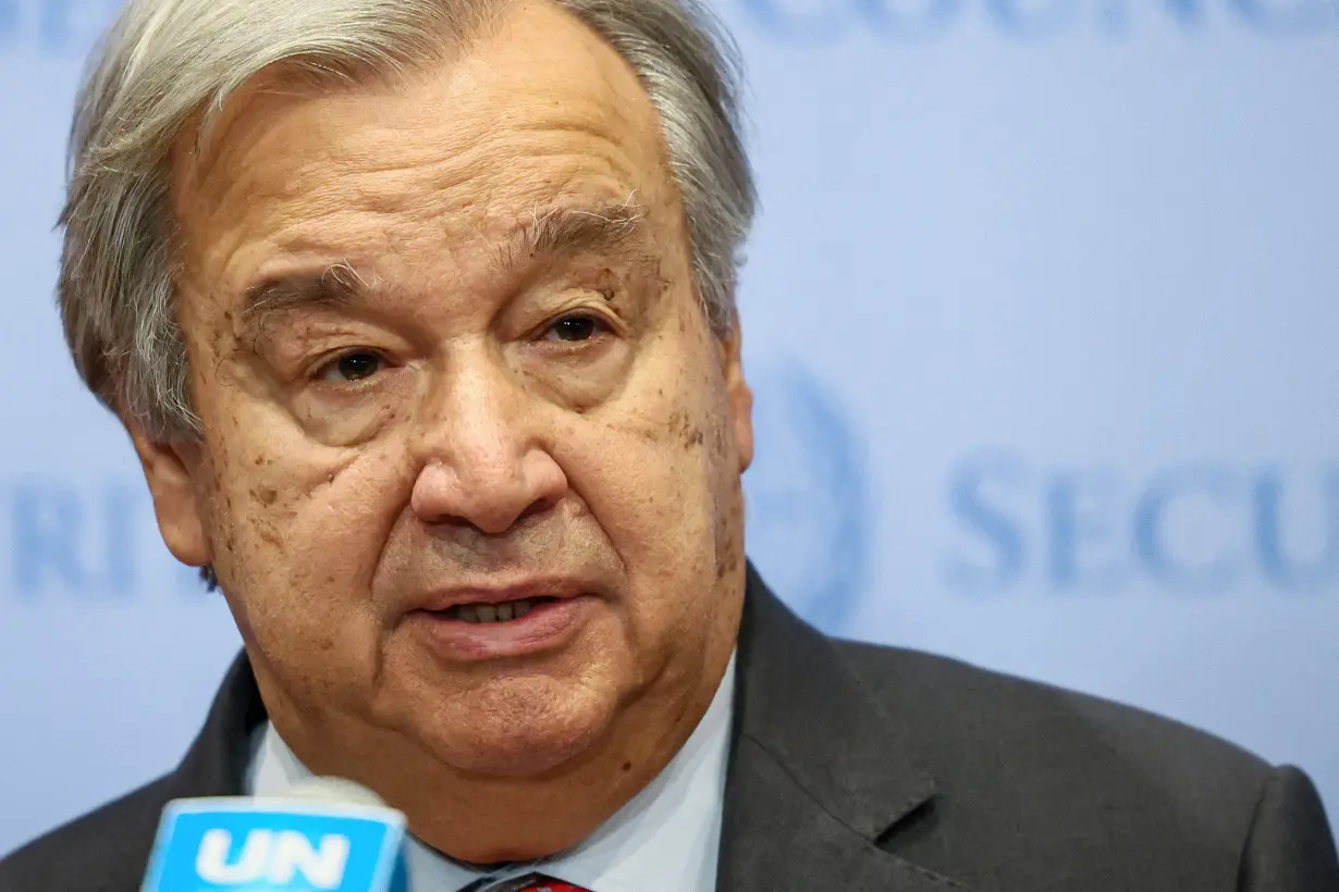 United Nations Secretary-General Antonio Guterres speaks at the United Nations Headquarters in New York