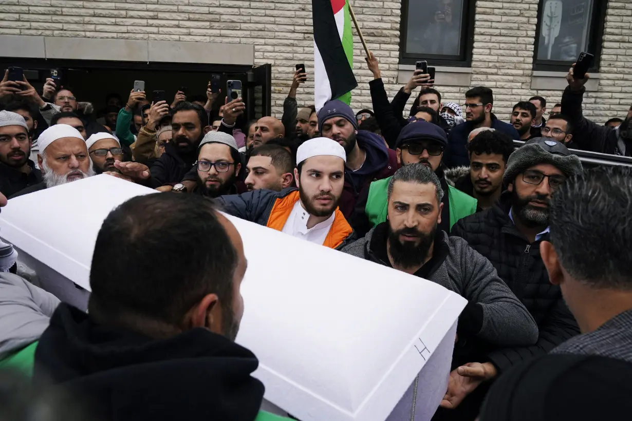 Mourners in heavily Palestinian Chicago suburb remember Muslim boy killed as kind, energetic