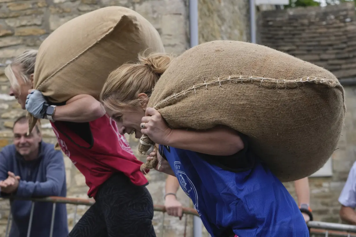 Chasing cheese wheels or lugging sacks of wool, UK competitors embrace quirky extreme races