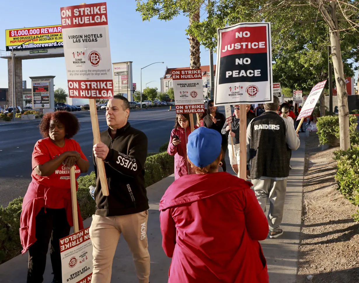 LA Post: 700 hotel union workers launch 48-hour strike at Virgin Hotels casino near Las Vegas Strip