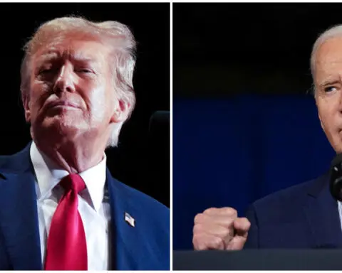 Factbox-Trump has slight edge over Biden in US swing-state election polls
