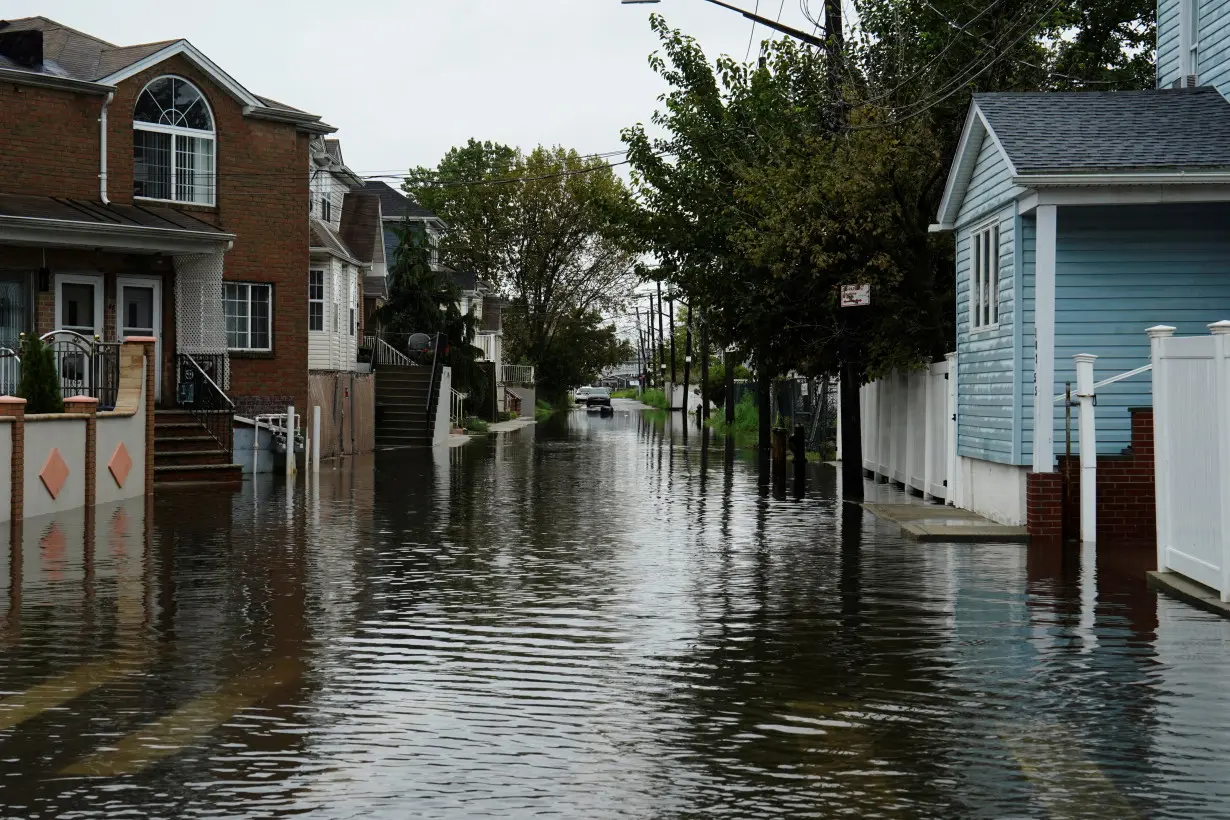 FILE PHOTO: Heavy rain causes flooding in New York region