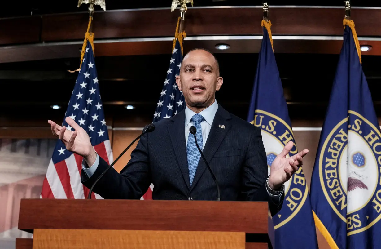 FILE PHOTO: U.S. House of Representatives Democratic Leader Hakeem attends press conference at the U.S. Capitol building in Washington