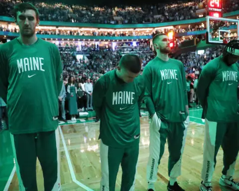 Celtics honor Maine mass shooting victims with moment of silence, special jersey patch