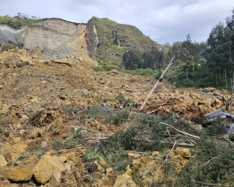 'A mountain fell on them' says rescue worker at PNG landslide site