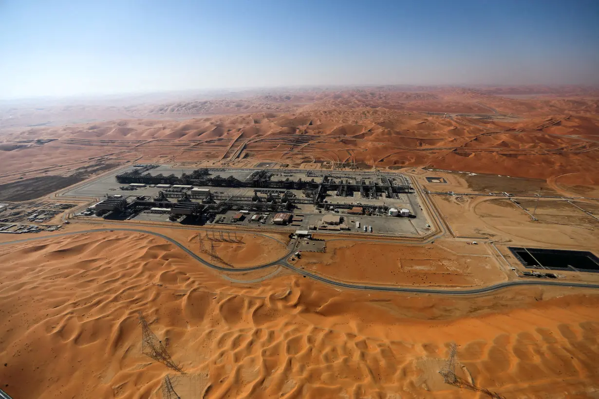 FILE PHOTO: General view of Aramco's oil field in the Empty Quarter