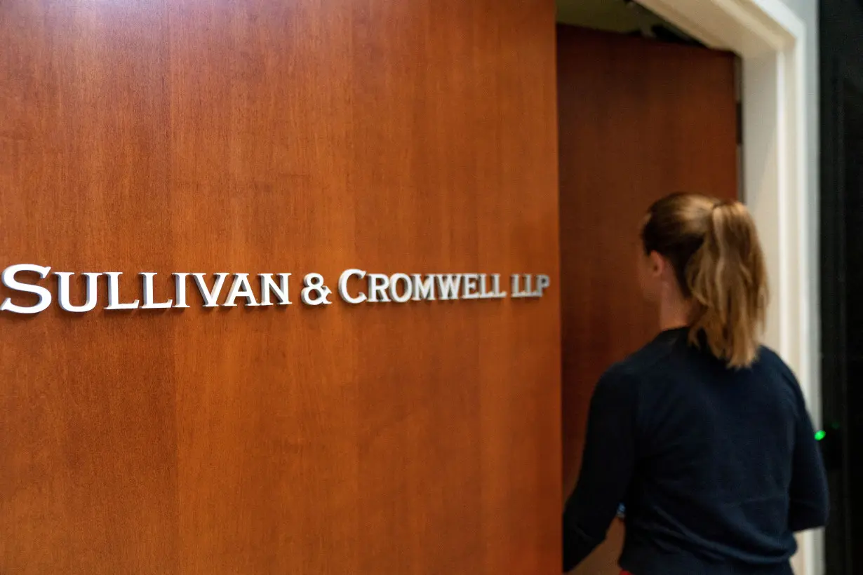 FILE PHOTO: Sullivan Cromwell law firm