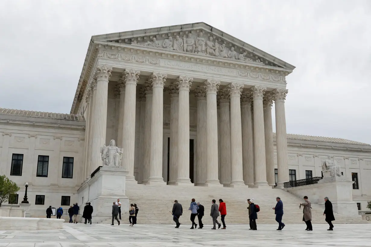 The first day of the court's new term in Washington