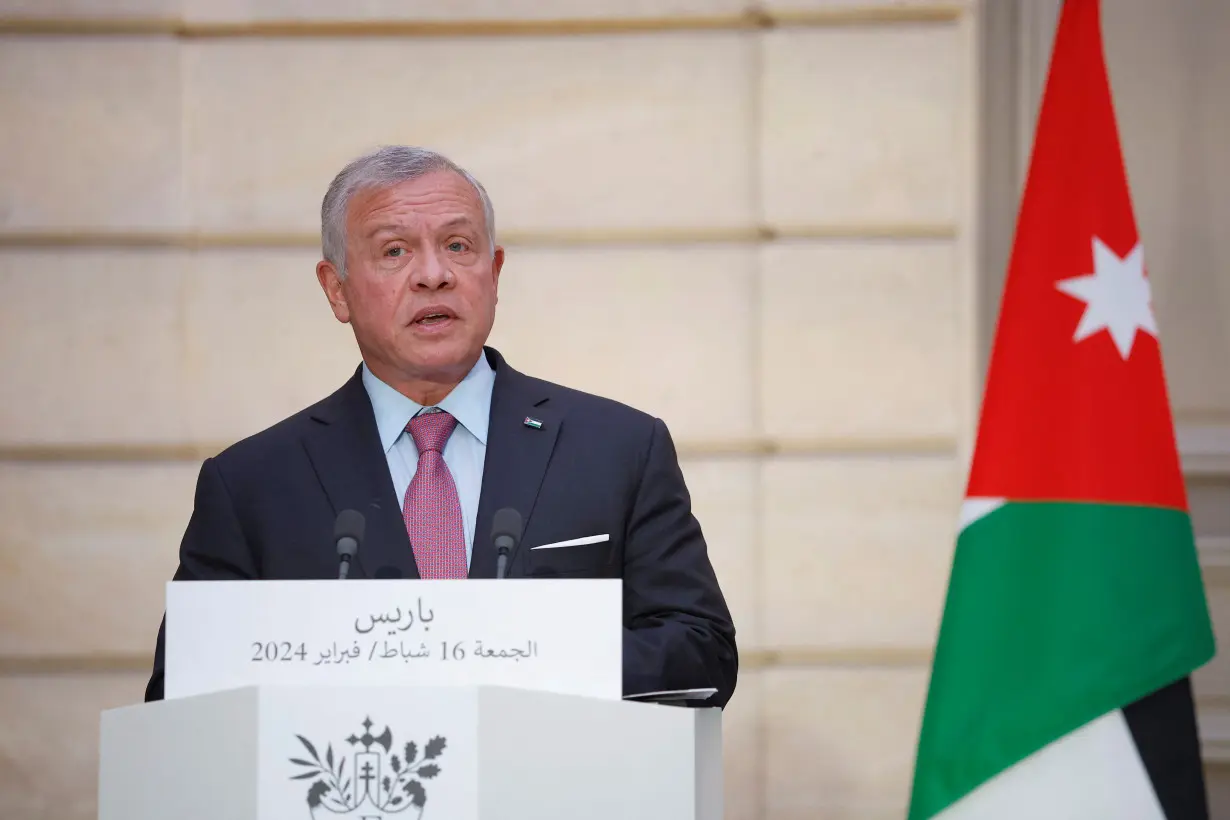 FILE PHOTO: King of Jordan Abdullah II visits Paris