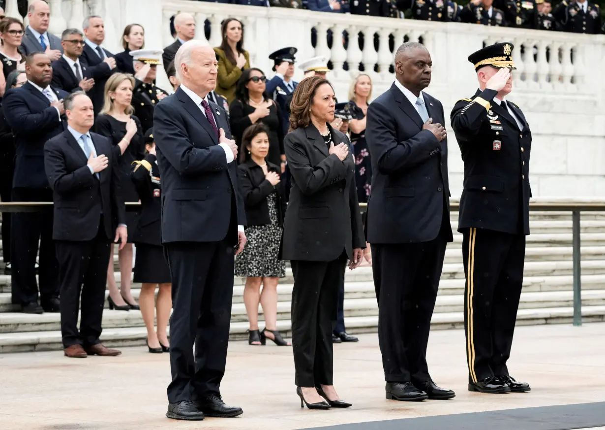 National Memorial Day Wreath-Laying and Observance Ceremony at Arlington National Cemetery, in Washington