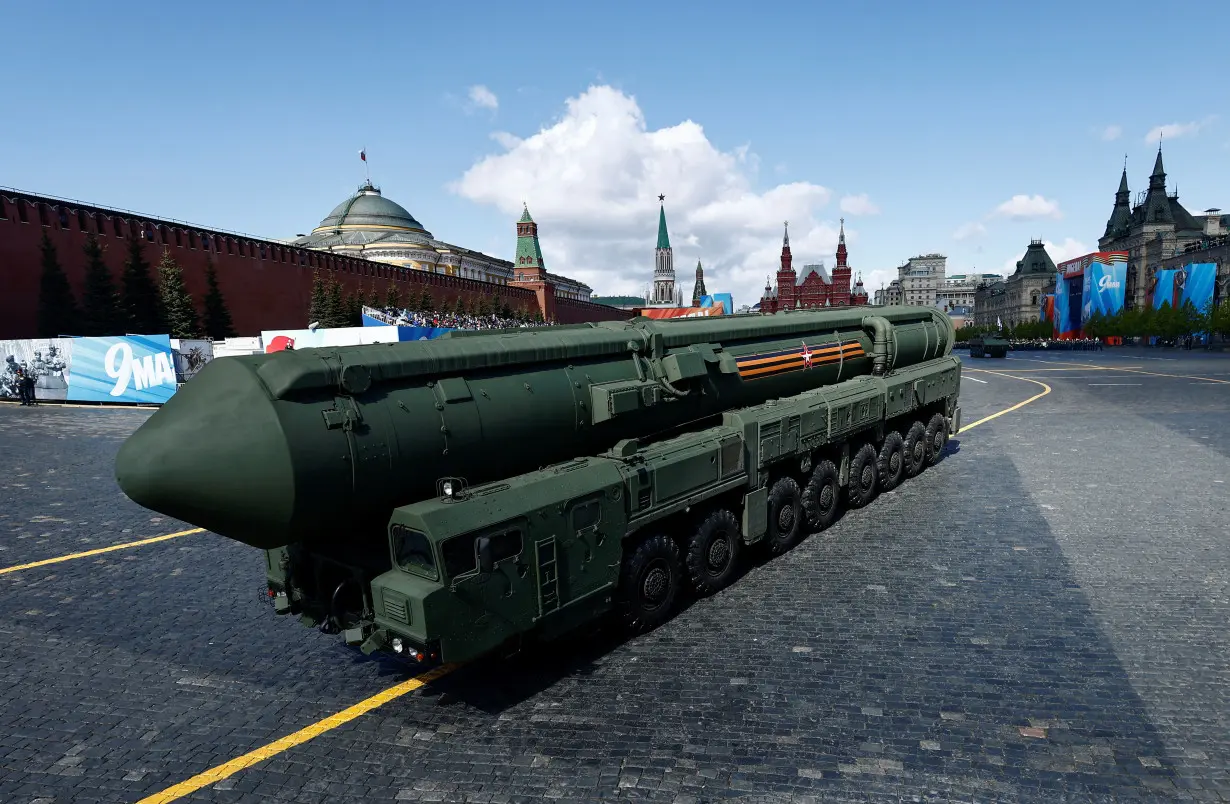 Rehearsal for Victory Day parade in Moscow