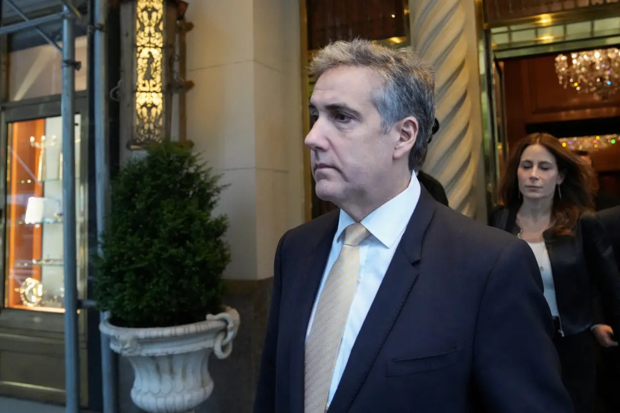 FILE PHOTO: Michael Cohen heads to court for second day of cross-examination, in New York