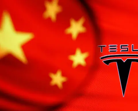 Tesla's China-made EV sales fall 18% in April; shares slip