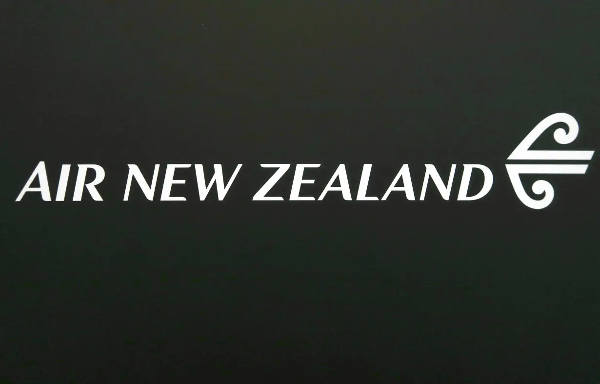 FILE PHOTO: The logo for Air New Zealand is displayed at their office located at Sydney International Airport, Australia